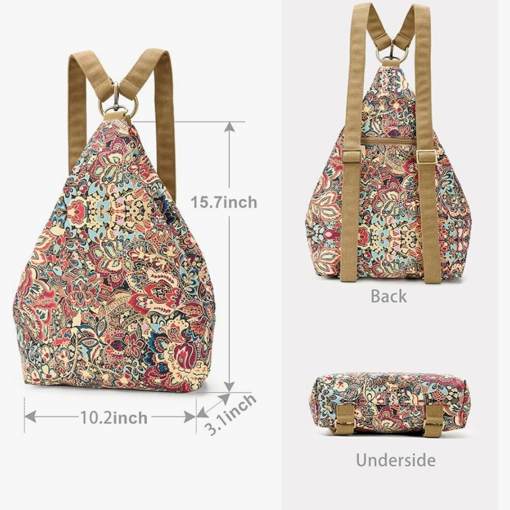 Black butterfly brand boho backpack.